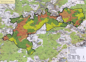 Navrhované území a zóny Národního parku Křivoklátsko
